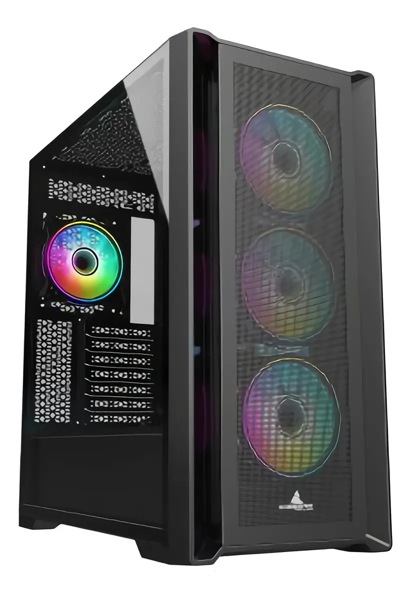 Case Atx Gamer Iceberg Titan M16 Plus Negro 7 Vents Argb